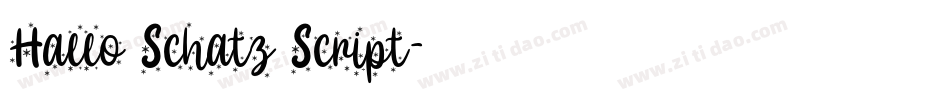 Hallo Schatz Script字体转换